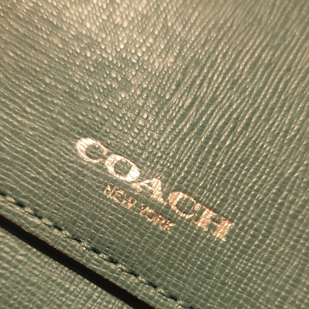 Coach Turquoise Slim Wallet - Picture 4 of 6
